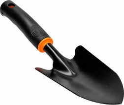 Bred metalskovl til havearbejde til ompotning og plantning af planter 31 cm