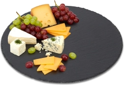 Rund skiferserveringsplade 30 cm