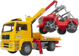 Bruder bjærgningsvogn MAN og terrængående Jeep