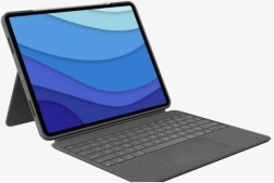 Logitech Combo Touch tastaturetui til iPad Pro 12,9" (5. generation), grå, US-layout