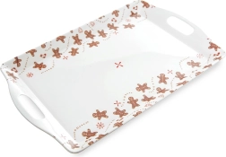 Serveringsbakke med honningkagemotiv 37,5 × 23 cm