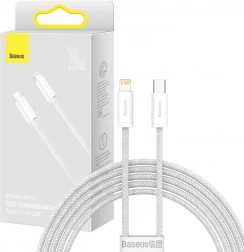 Baseus Dynamic-kabel USB‑C til Lightning 20 W, 2 m, hvid
