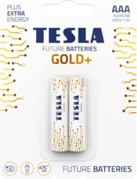 Alkaliske batterier AAA Tesla Gold+ 2 stk