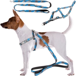 Justerbar sele med line til hunde og katte – komfortabelt sæt