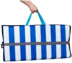 Sammenfoldelig strandmåtte til stenstrande