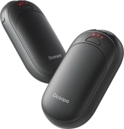 Ocoopa håndvarmer 2x2500 mAh, USB-C, sort