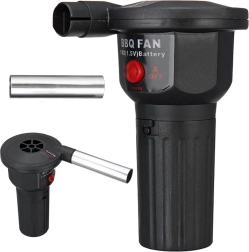 Elektrisk blæser til grill, pejs og bålplads