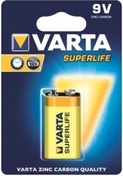 Zink-batteri 9V Superlife, 10 stk