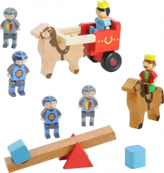 Jeujura træfigurer Konge, Dronning og Riddere