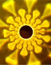 krystal LED bordlampe med RGB-bagbelysning