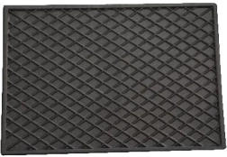 Gummimåtte 30 × 40 cm, sort