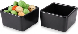 Porcelænsskåle til snacks, sorte, 100 ml, 2 stk.