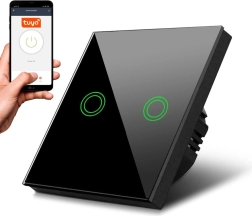 Dual Wi‑Fi SMART touch-lyskontakt MCE714B sort