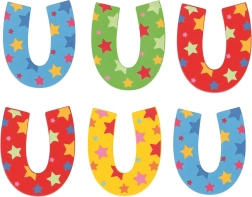 Bigjigs Toys Træ Bogstav med Stjerner U