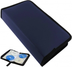 Etui til 80 CD/DVD i blå farve