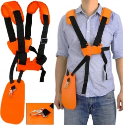 Justerbar komfortabel sele til benzindrevne buskryddere