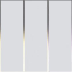 Berøringsbaseret smart lysafbryder Zigbee AVATTO tre-kreds TUYA hvid