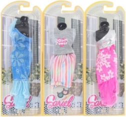 Kjole til dukke, SARIEL-kollektion – mix af farver, 1 stk.