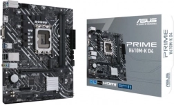 Asus PRIME H610M-K D4 – microATX bundkort LGA 1700 med DDR4, PCIe 4.0 og M.2