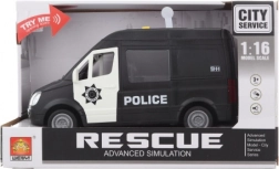 Politi bil med batterier