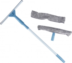 Teleskopisk vinduesvasker med skraber 50–95 cm, 4-delt sæt