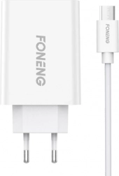 Foneng-hurtigoplader 10,5 W med 1× USB og micro USB-kabel