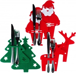 Julebestiketuier i filt, sæt med 6 stk.