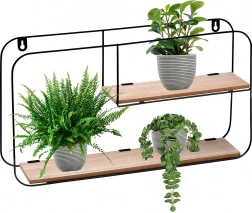 Væghylde i metal 52 × 10,5 × 29 cm