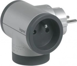 Fordeler 2x2P+Z med USB A+C - aluminium/grafit