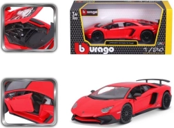 Bburago Lamborghini Aventador SV Coupe 1:24 rød