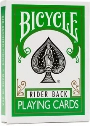 BICYCLE green deck – grønne spillekort, pokerstørrelse