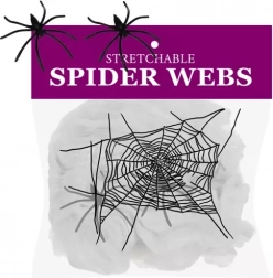 Kunstigt spindelvæv med 2 edderkopper MALATEC