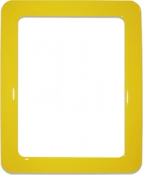 Magnetisk selvklæbende ramme i størrelsen 19,0 x 23,8 cm – gul
