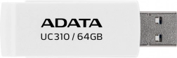 USB-flashdrev ADATA UC310 64 GB USB 3.2, hvid