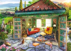 Ravensburger puslespil Tuscan Oasis 1000 brikker