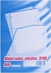 Reservepåfyldning til karis-blok A5, linjeret, 100 ark