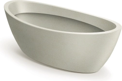 Oval plantekasse Aria 60 cm sandfarvet