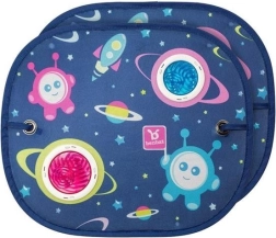 Solskærm til vindue rund - Space Collection 2 stk