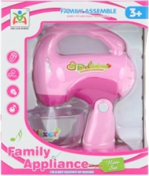 Børne plastik håndmixer på batterier med lys og lyd