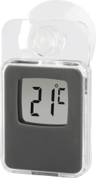 Vindues-digitaltermometer In/Out grå