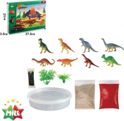 3D dinosaurus-scene DIY