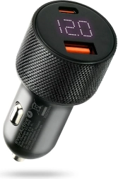 Biloplader EVERACTIVE 75 W med USB-C PD og USB-A QC 3.0