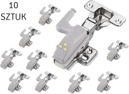 LED lys til skabshængsler 10 stk