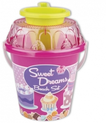 Androni sandlegesæt med tragt, mellem – Rosa