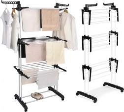 Lodret tørrestativ med hjul, sammenklappeligt, ModernHome