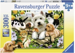Ravensburger puslespil Happy Animal Buddies 300 brikker