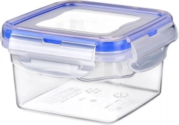 Lufttæt madbeholder med låg og tætningsring 300 ml