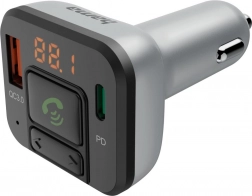 FM-transmitter med Bluetooth og 20W oplader