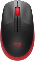 Trådløs mus Logitech M190 Rød