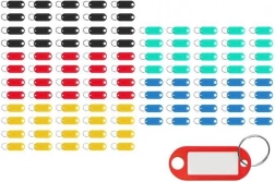 Sæt med farvede nøgleidentifikatorer – 100 stk.